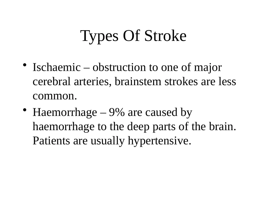STROKE Dr Muhammah Ashraf Assistant Professor - slide 5 of 15