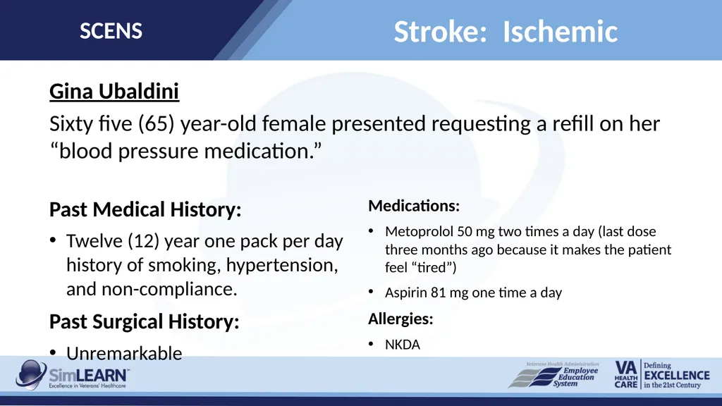 SCENS Stroke: Ischemic SCENS Learning Objectives - slide 20 of 20