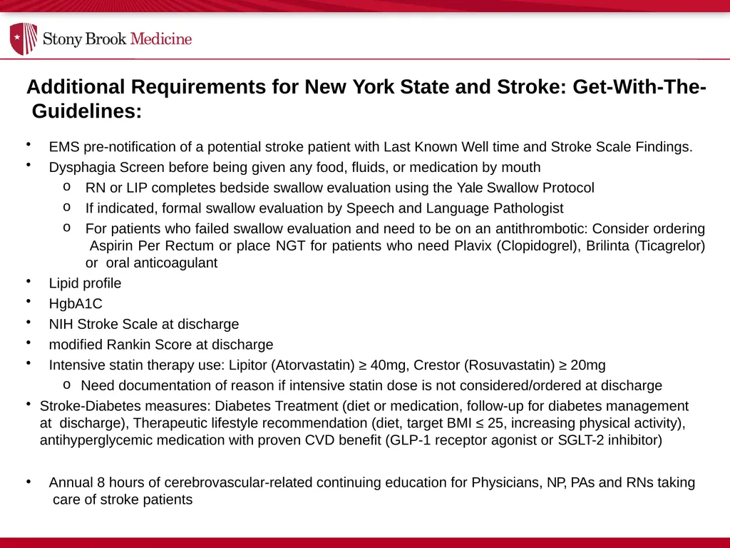 Stony Brook Medicine Comprehensive Stroke Program - slide 17 of 22