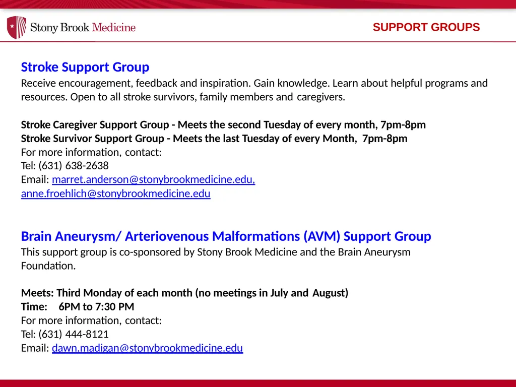 Stony Brook Medicine Comprehensive Stroke Program - slide 21 of 22