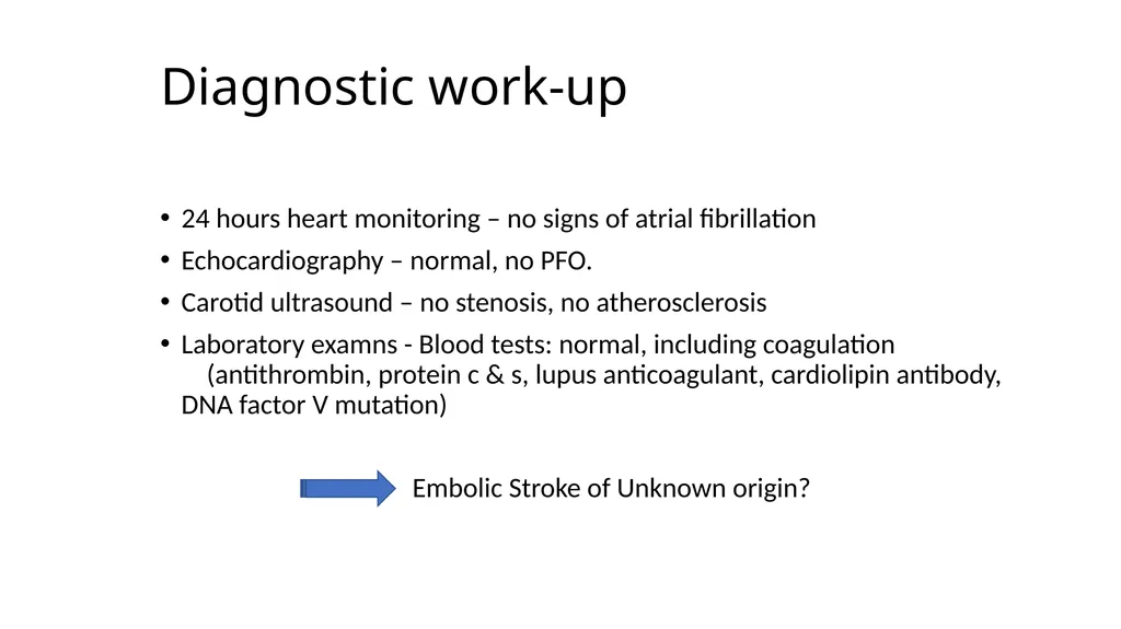 A typical stroke in a young female? Dr. Maha - slide 8 of 12