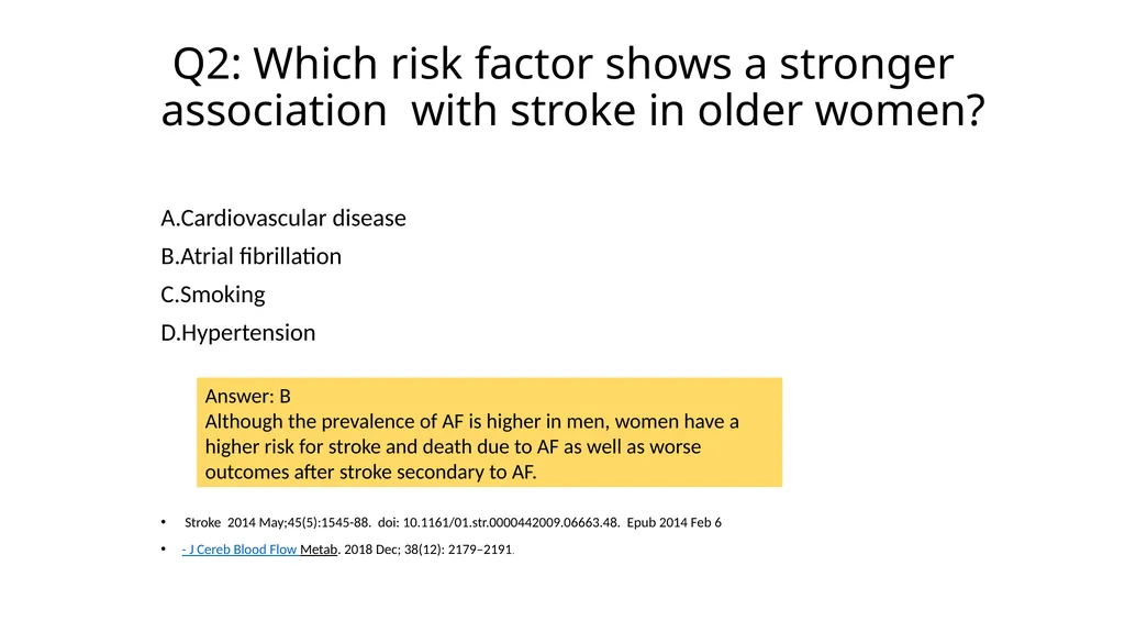 A typical stroke in a young female? Dr. Maha - slide 9 of 12