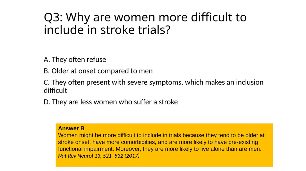 A typical stroke in a young female? Dr. Maha - slide 11 of 12