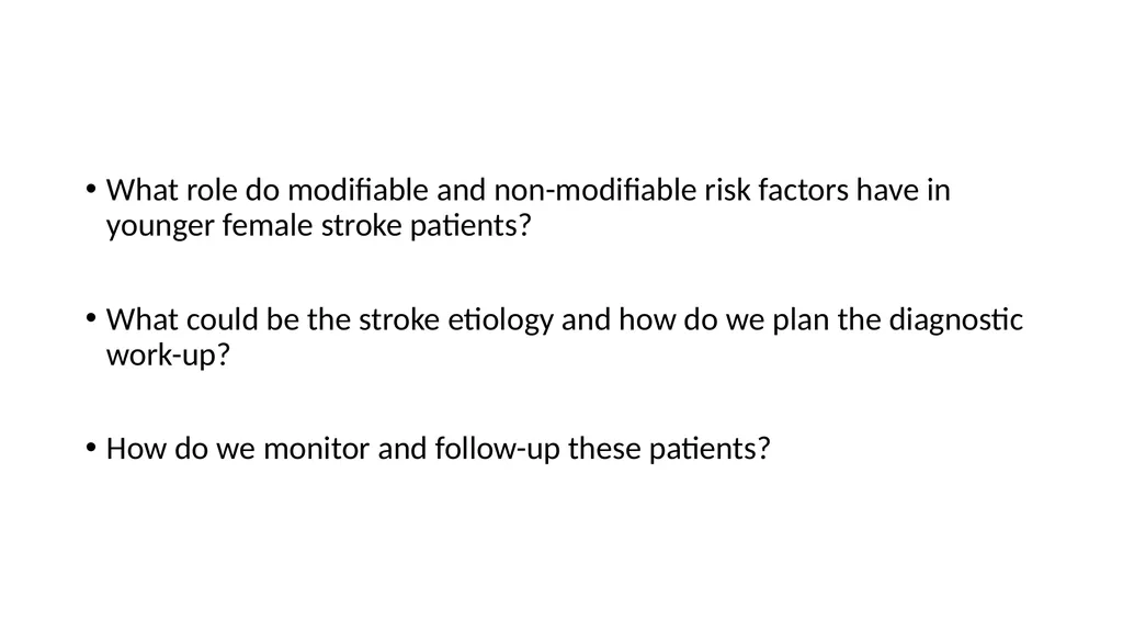A typical stroke in a young female? Dr. Maha - slide 2 of 12