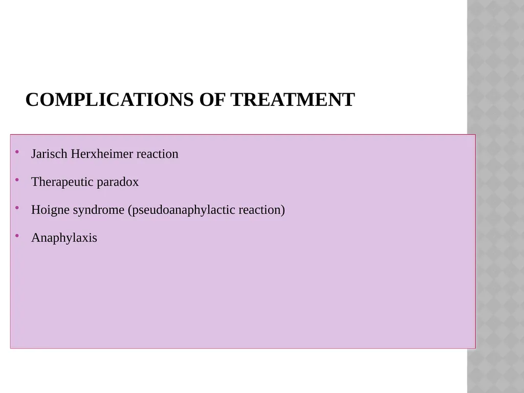 syphilis Learning points INTRODUCTION ETIOLOGY - slide 59 of 75