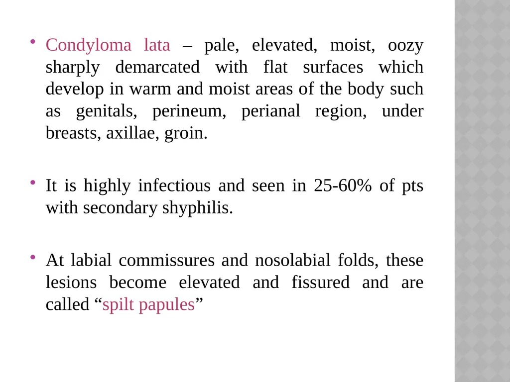syphilis Learning points INTRODUCTION ETIOLOGY - slide 27 of 75