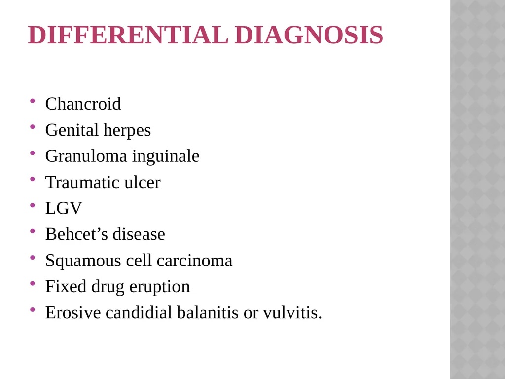 syphilis Learning points INTRODUCTION ETIOLOGY - slide 20 of 75