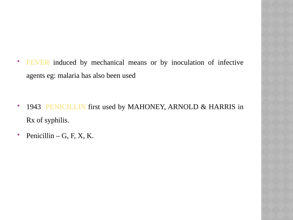 syphilis Learning points INTRODUCTION ETIOLOGY - slide 55 of 75