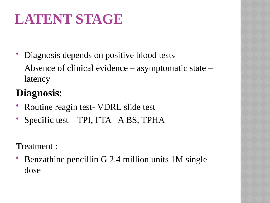 syphilis Learning points INTRODUCTION ETIOLOGY - slide 36 of 75