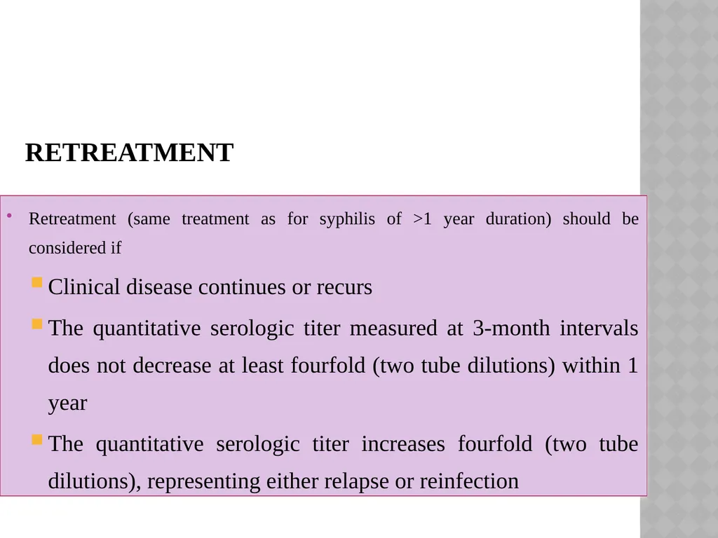 syphilis Learning points INTRODUCTION ETIOLOGY - slide 72 of 75