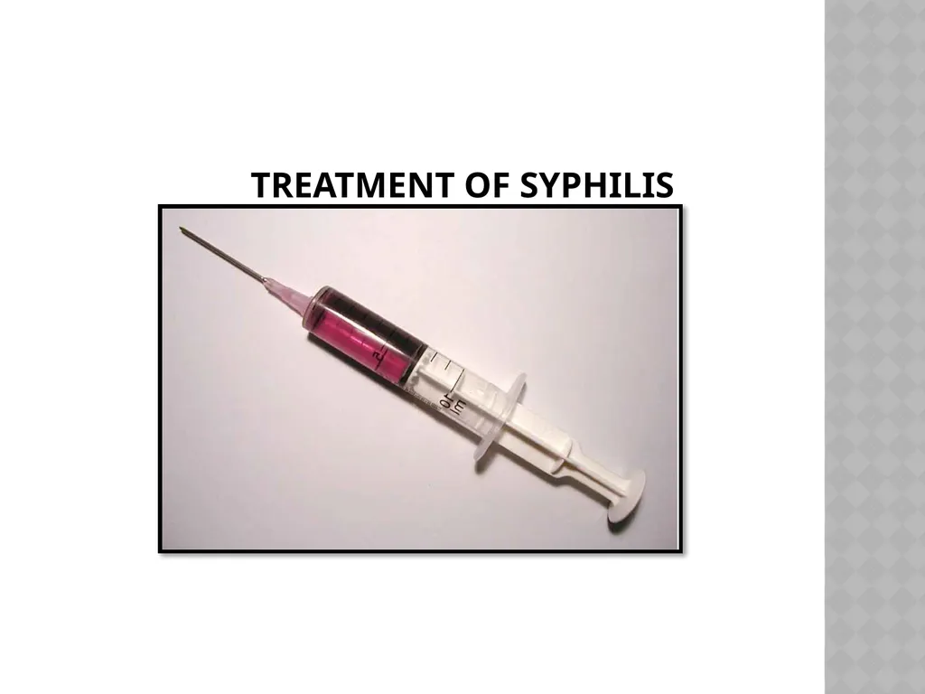 syphilis Learning points INTRODUCTION ETIOLOGY - slide 53 of 75