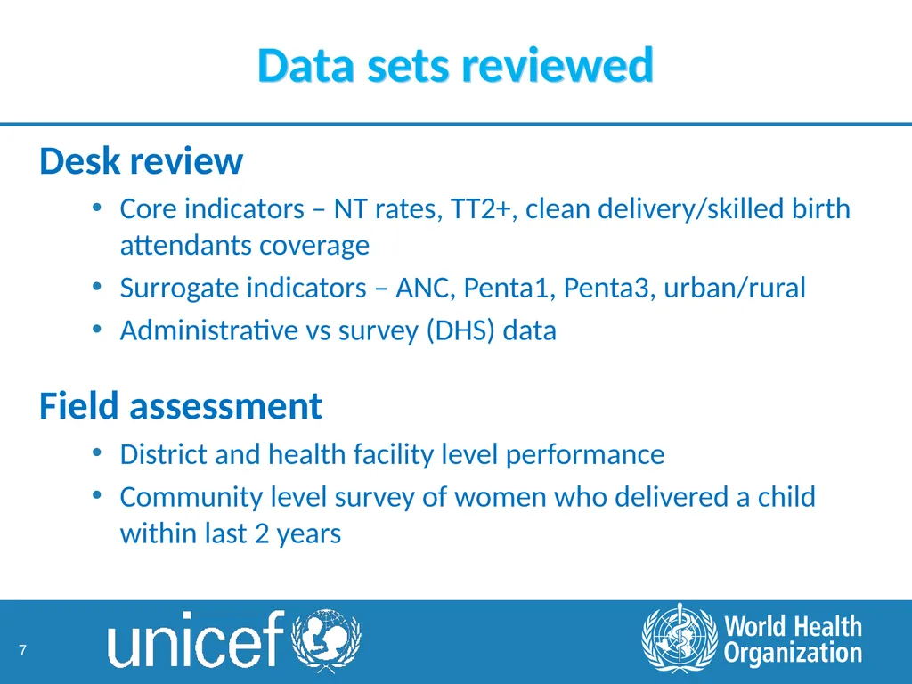 1 Maintaining Maternal & Neonatal Tetanus - slide 7 of 19
