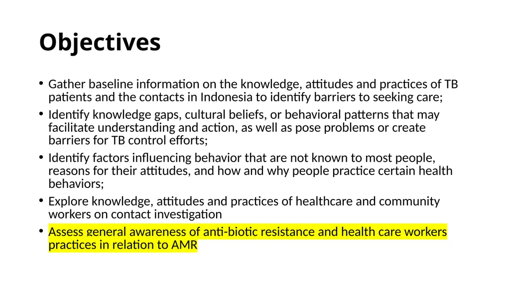 Knowledge, Attitude and Practice Survey on - slide 2 of 9
