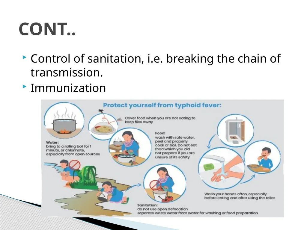 TYPHOID FEVER Typhoid fever is one of a health - slide 13 of 14