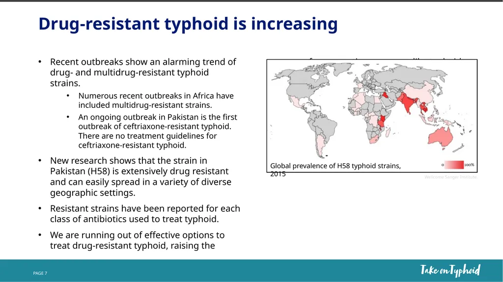 Take on Typhoid core slides NAME TITLE DATE - slide 7 of 9