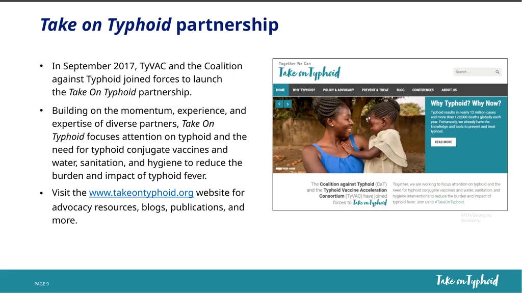 Take on Typhoid core slides NAME TITLE DATE - slide 9 of 9