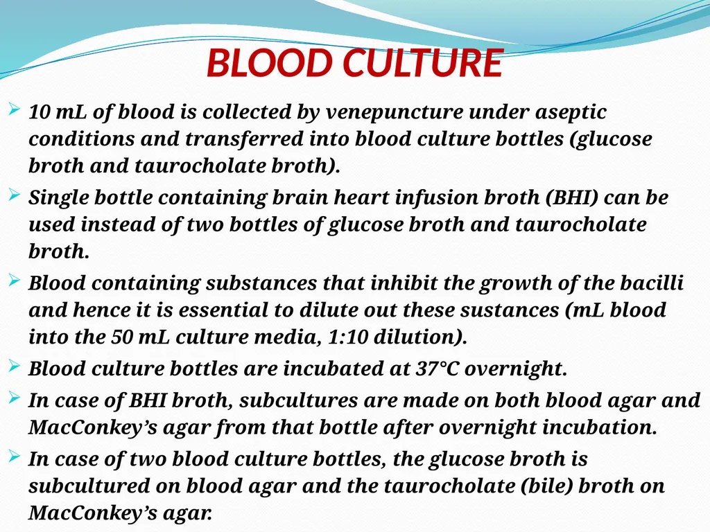 ENTERIC FEVER INTRODUCTION The enteric fever is a - slide 11 of 26
