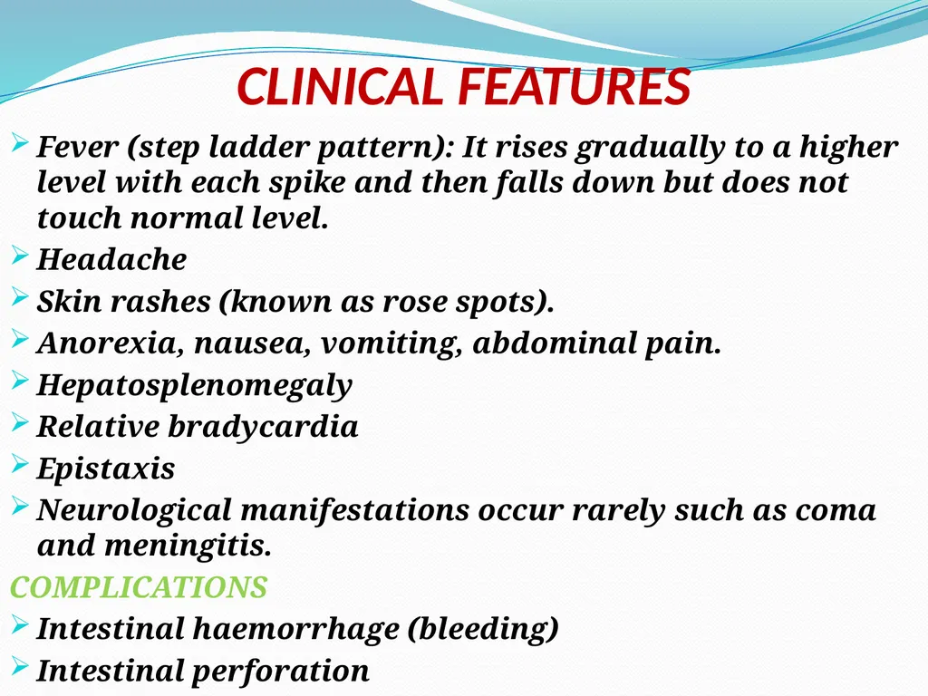 ENTERIC FEVER INTRODUCTION The enteric fever is a - slide 7 of 26
