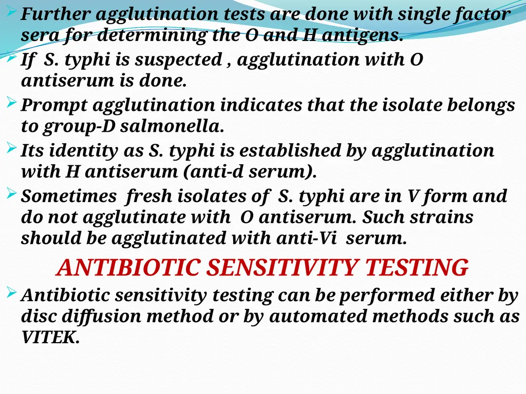 ENTERIC FEVER INTRODUCTION The enteric fever is a - slide 17 of 26