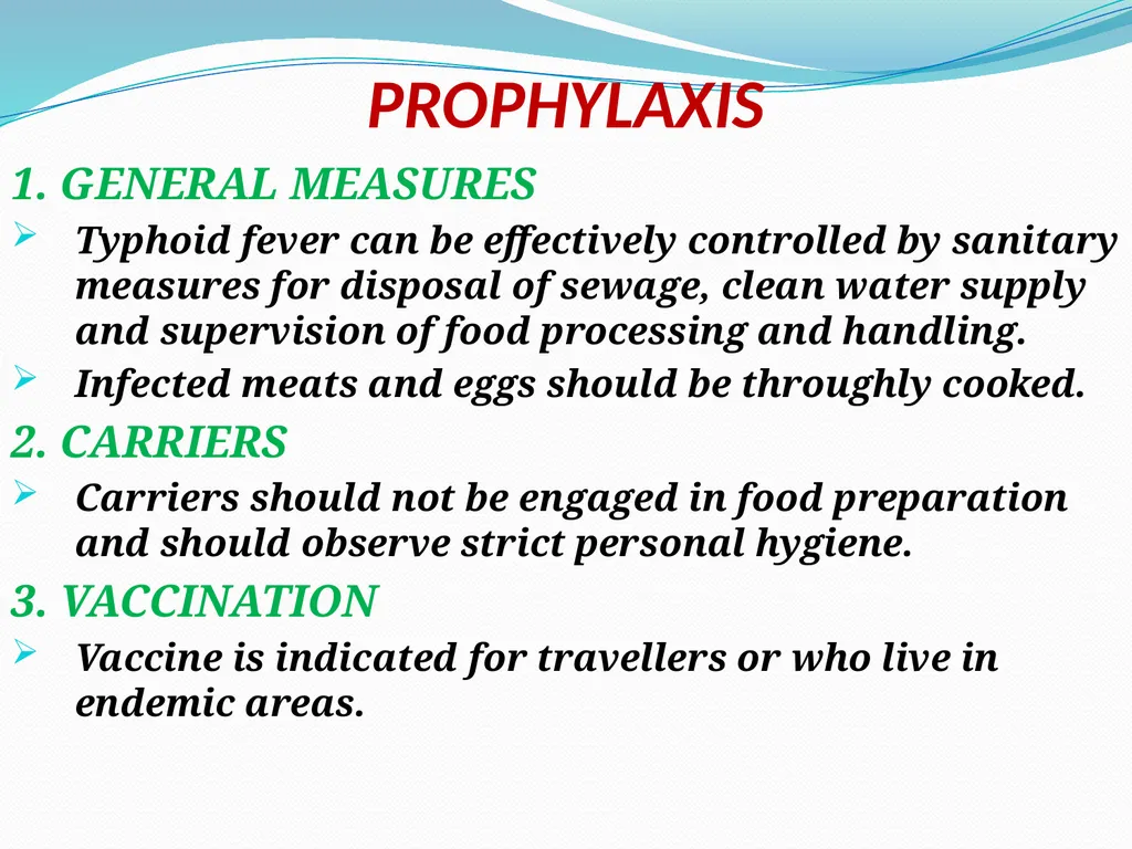 ENTERIC FEVER INTRODUCTION The enteric fever is a - slide 23 of 26