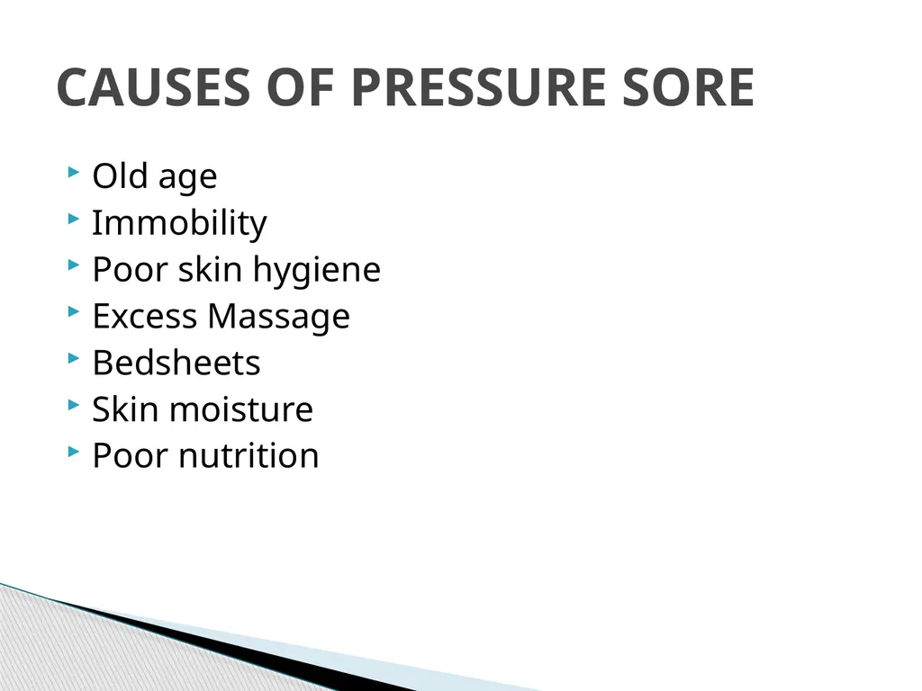 PRESSURE ULCER/BED SORE/DECUBITUS ULCER MS.DEBBY - slide 6 of 48