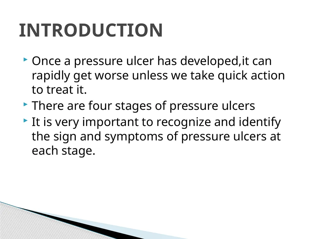 PRESSURE ULCER/BED SORE/DECUBITUS ULCER MS.DEBBY - slide 14 of 48