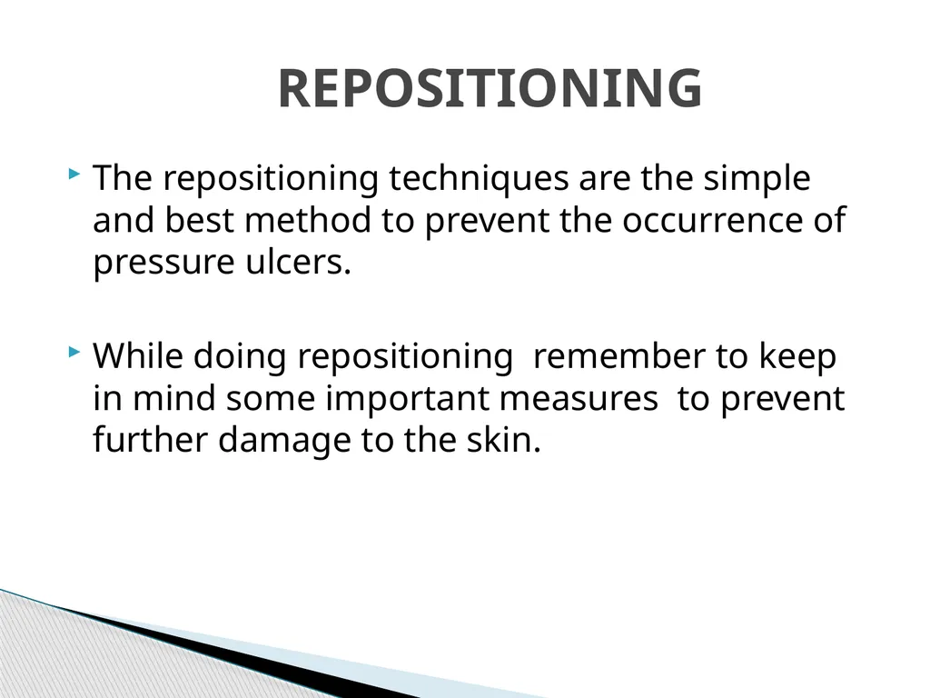 PRESSURE ULCER/BED SORE/DECUBITUS ULCER MS.DEBBY - slide 38 of 48
