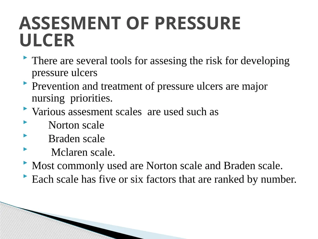 PRESSURE ULCER/BED SORE/DECUBITUS ULCER MS.DEBBY - slide 31 of 48