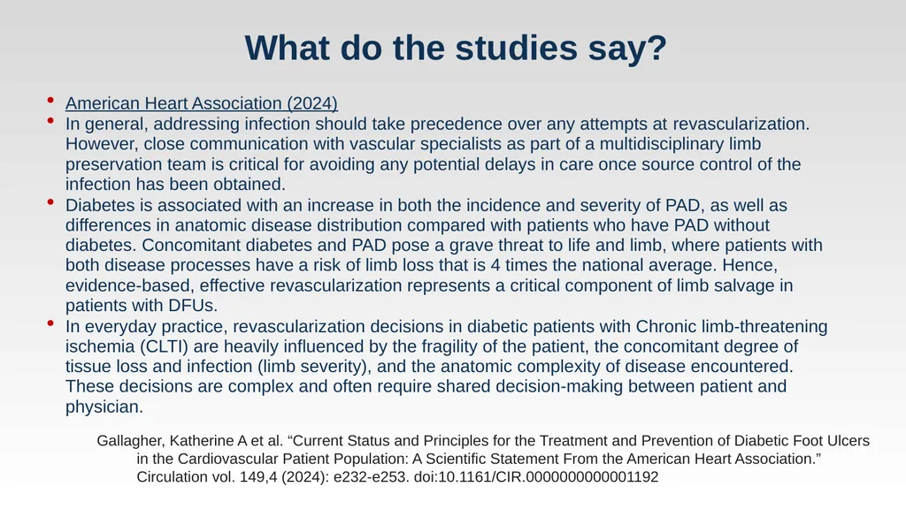 Diabetic Foot Ulcers and When to Revascularize - slide 22 of 23