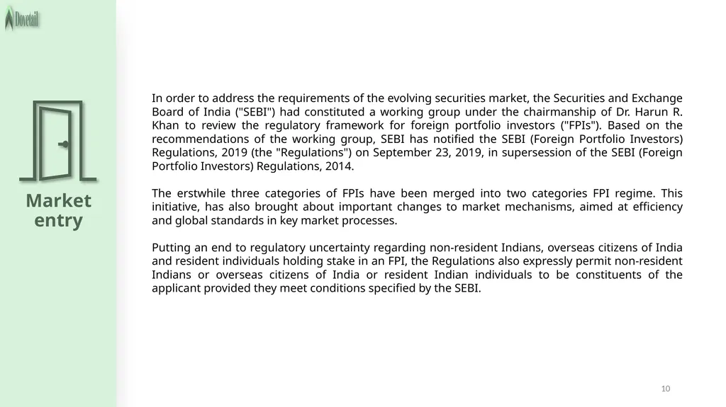 LEGAL FRAMEWORK 2 3 Important legislations - slide 10 of 54