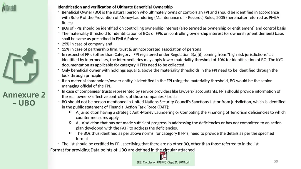 LEGAL FRAMEWORK 2 3 Important legislations - slide 50 of 54