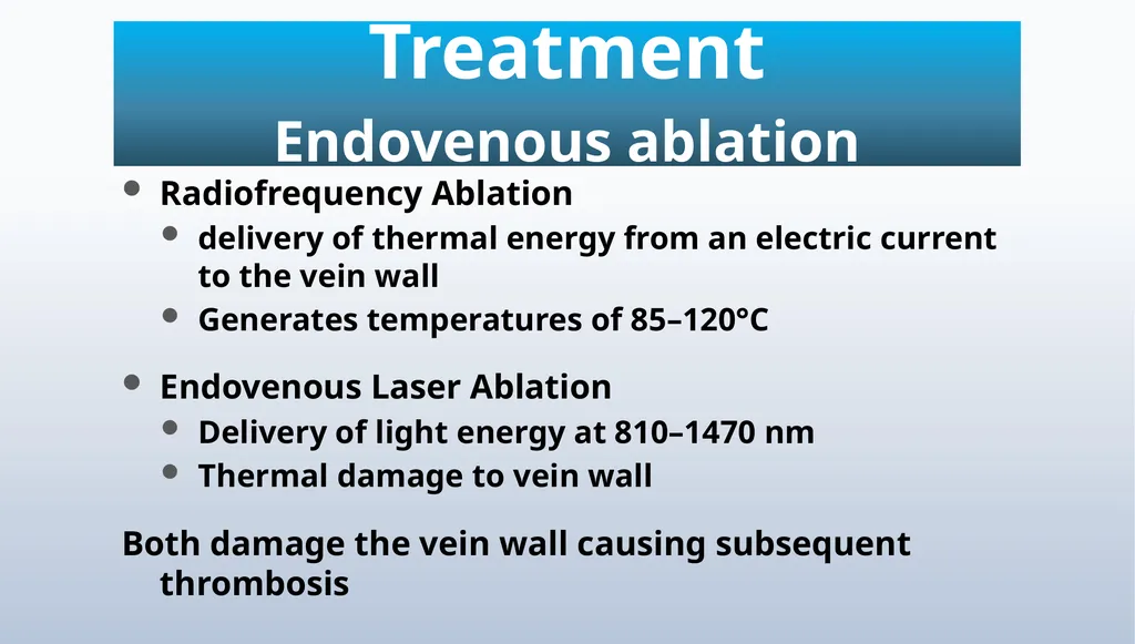 Varicose veins Miss Julie Reid Consultant Vascular - slide 26 of 33