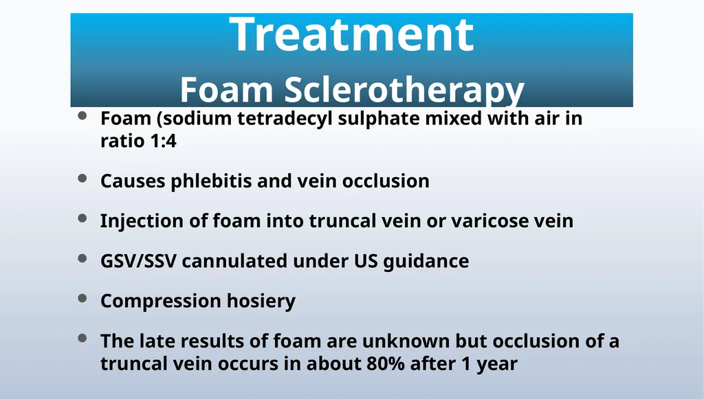 Varicose veins Miss Julie Reid Consultant Vascular - slide 25 of 33