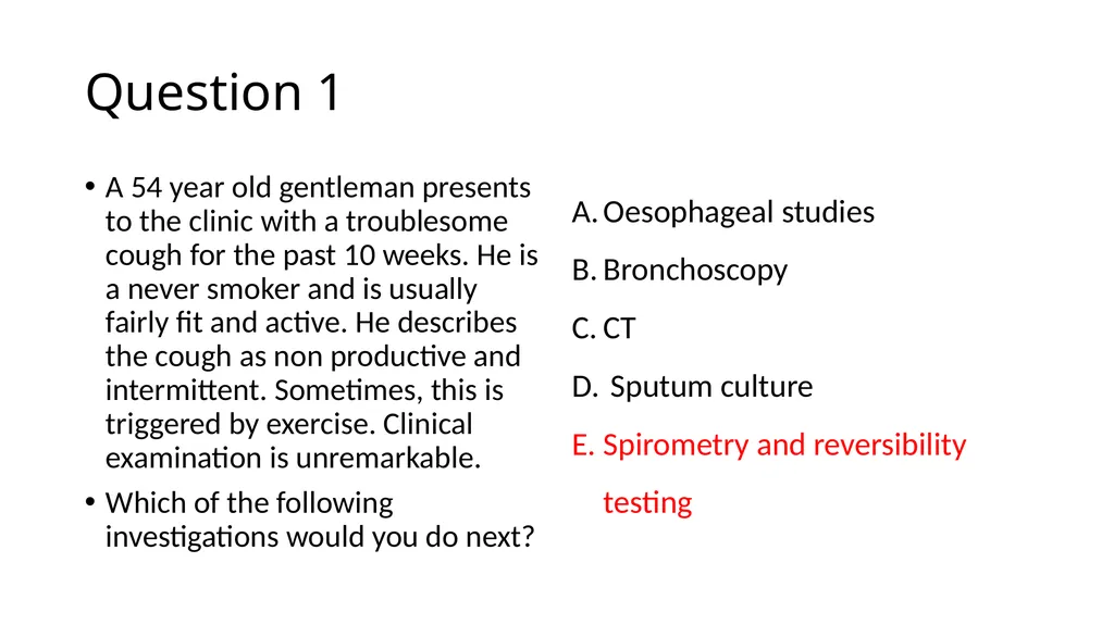 SCE questions – Cough Ranjeev Deerpalsing - slide 3 of 20