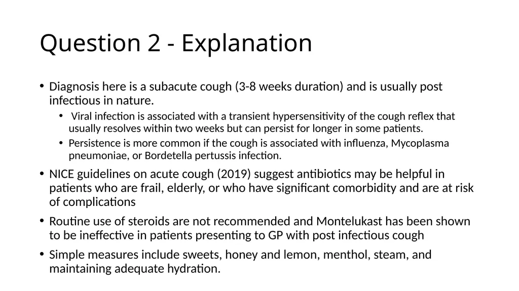 SCE questions – Cough Ranjeev Deerpalsing - slide 8 of 20