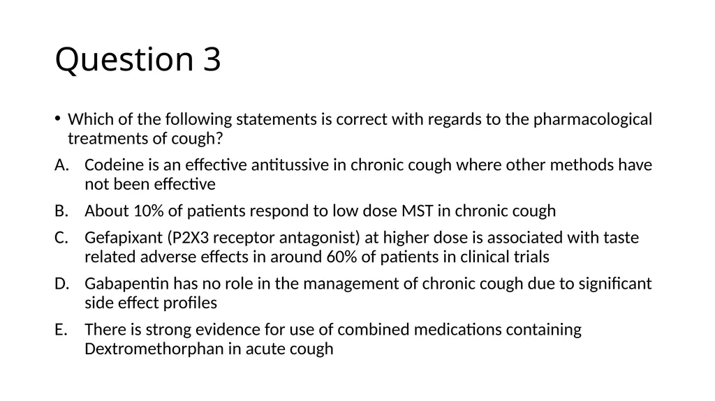 SCE questions – Cough Ranjeev Deerpalsing - slide 9 of 20