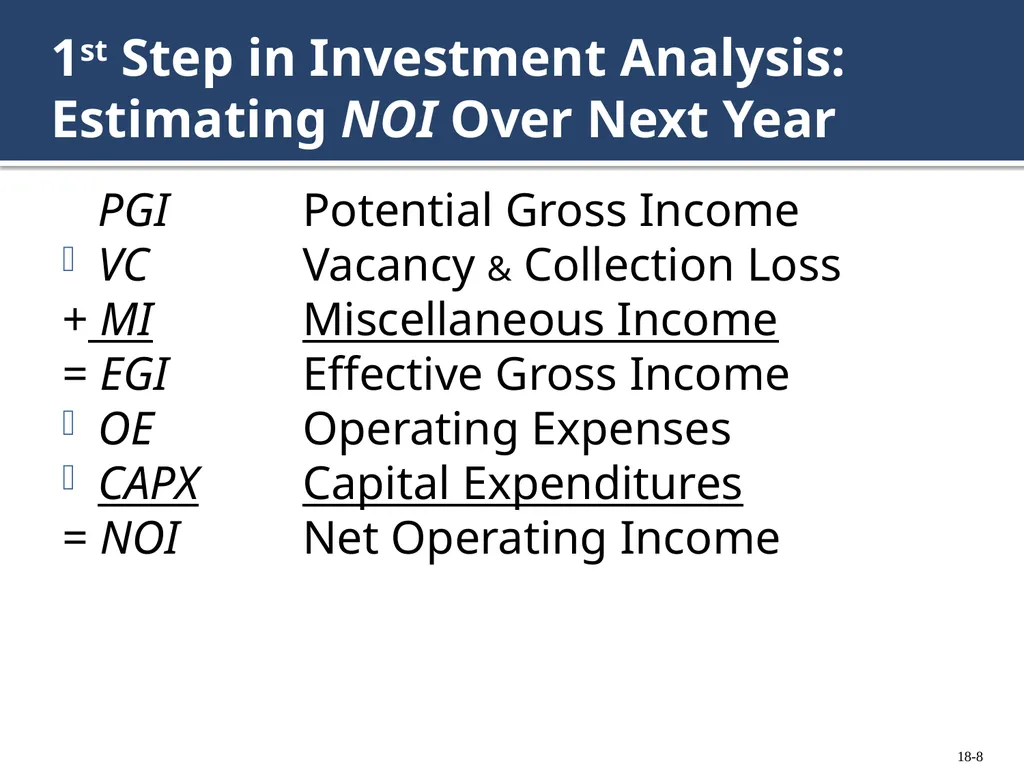 Chapter 18: Investment Decisions: Ratios Copyright - slide 8 of 34