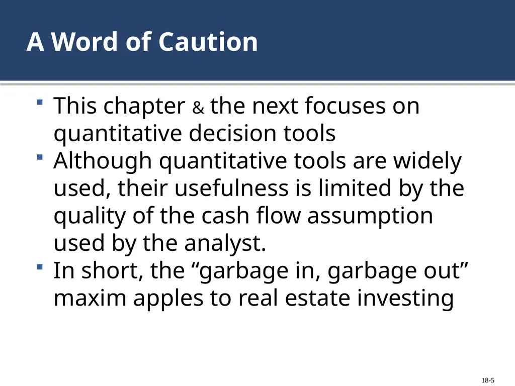 Chapter 18: Investment Decisions: Ratios Copyright - slide 5 of 34