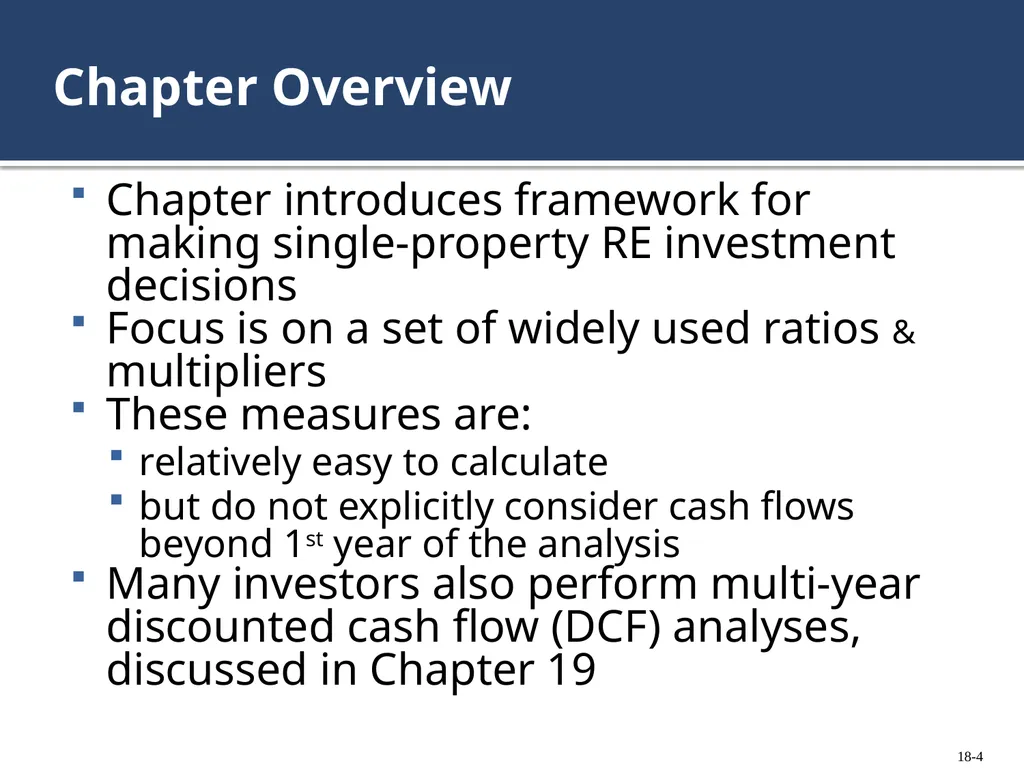 Chapter 18: Investment Decisions: Ratios Copyright - slide 4 of 34