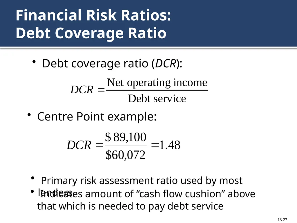Chapter 18: Investment Decisions: Ratios Copyright - slide 27 of 34