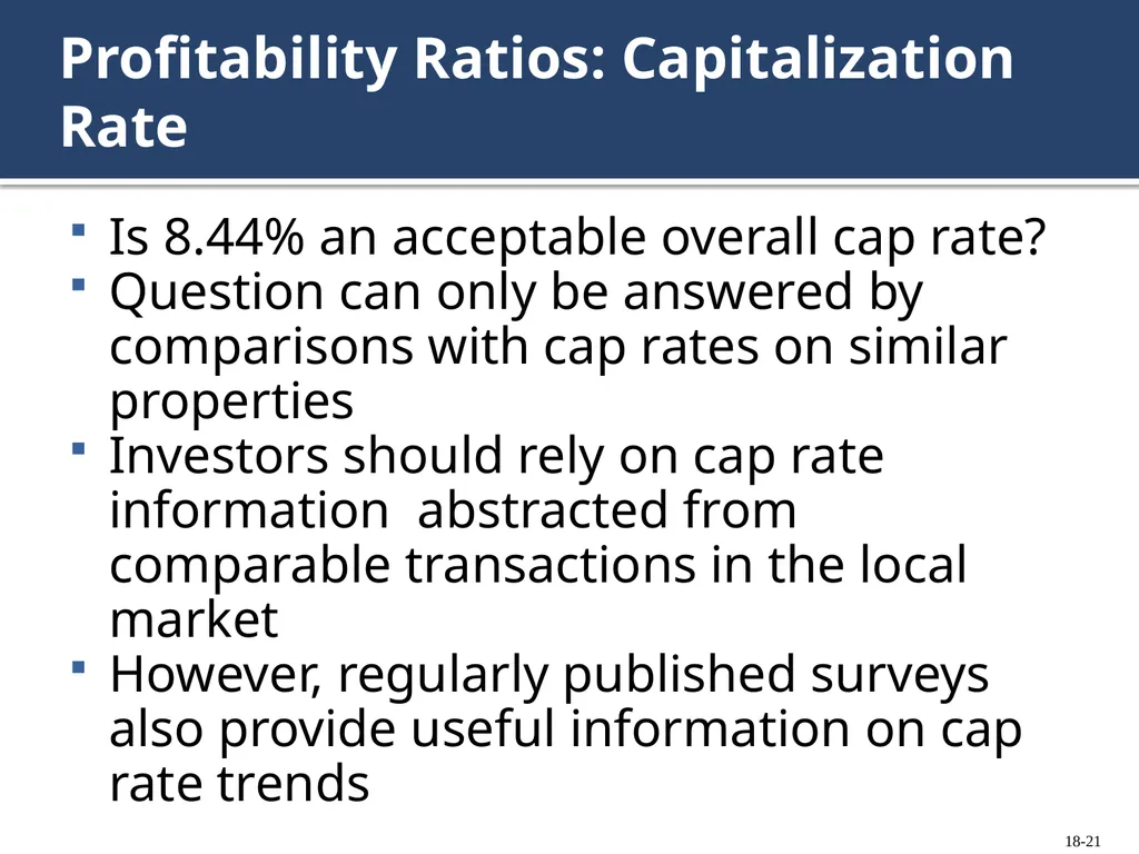 Chapter 18: Investment Decisions: Ratios Copyright - slide 21 of 34