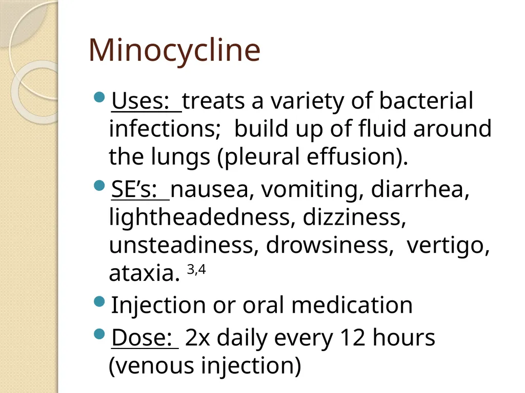 Common Medications in the Acute Setting & Their - slide 19 of 24