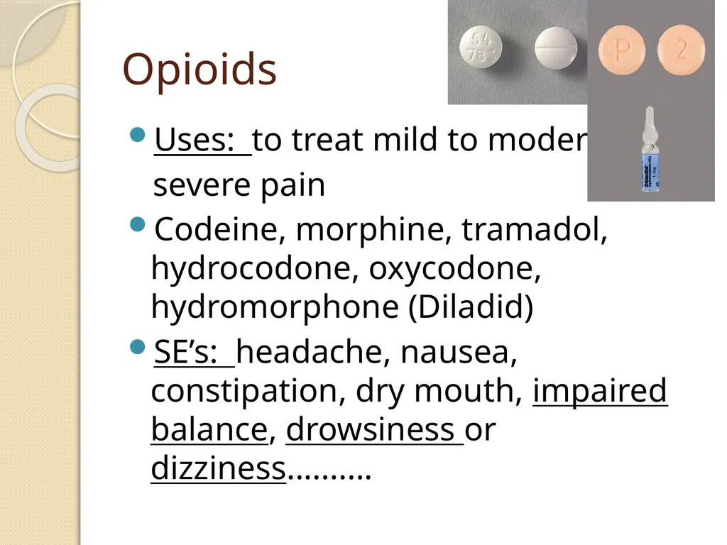Common Medications in the Acute Setting & Their - slide 14 of 24