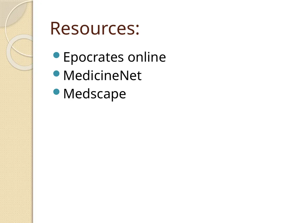 Common Medications in the Acute Setting & Their - slide 22 of 24