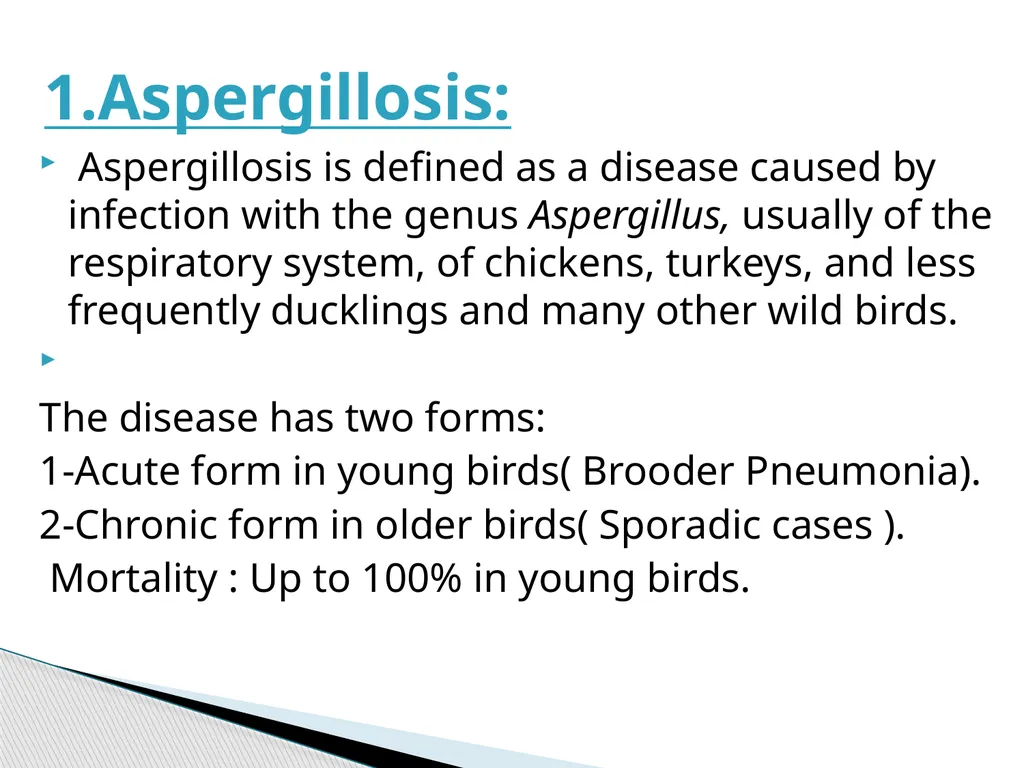 poultry diseases 1 fourth stage Dr.Harith Abdulla - slide 2 of 9
