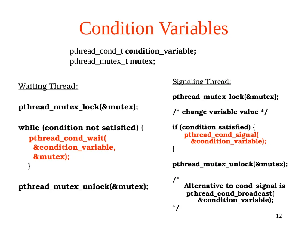 Lecture 14: Pthreads Mutex and Condition Variables - slide 12 of 18