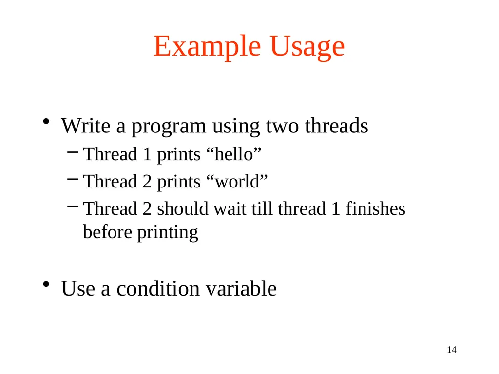 Lecture 14: Pthreads Mutex and Condition Variables - slide 14 of 18