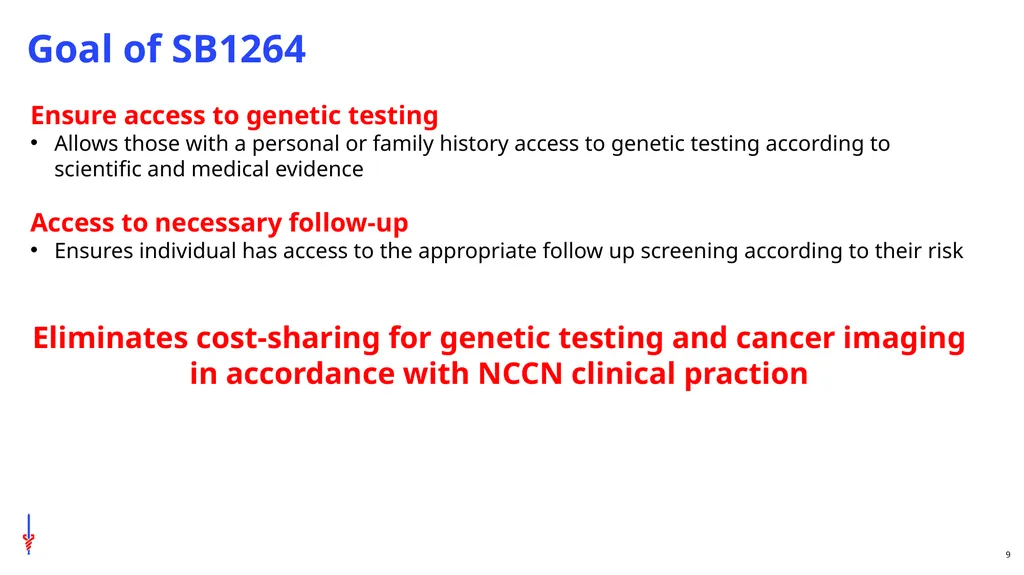 Genetic Testing and Cancer Screening Cori - slide 9 of 10