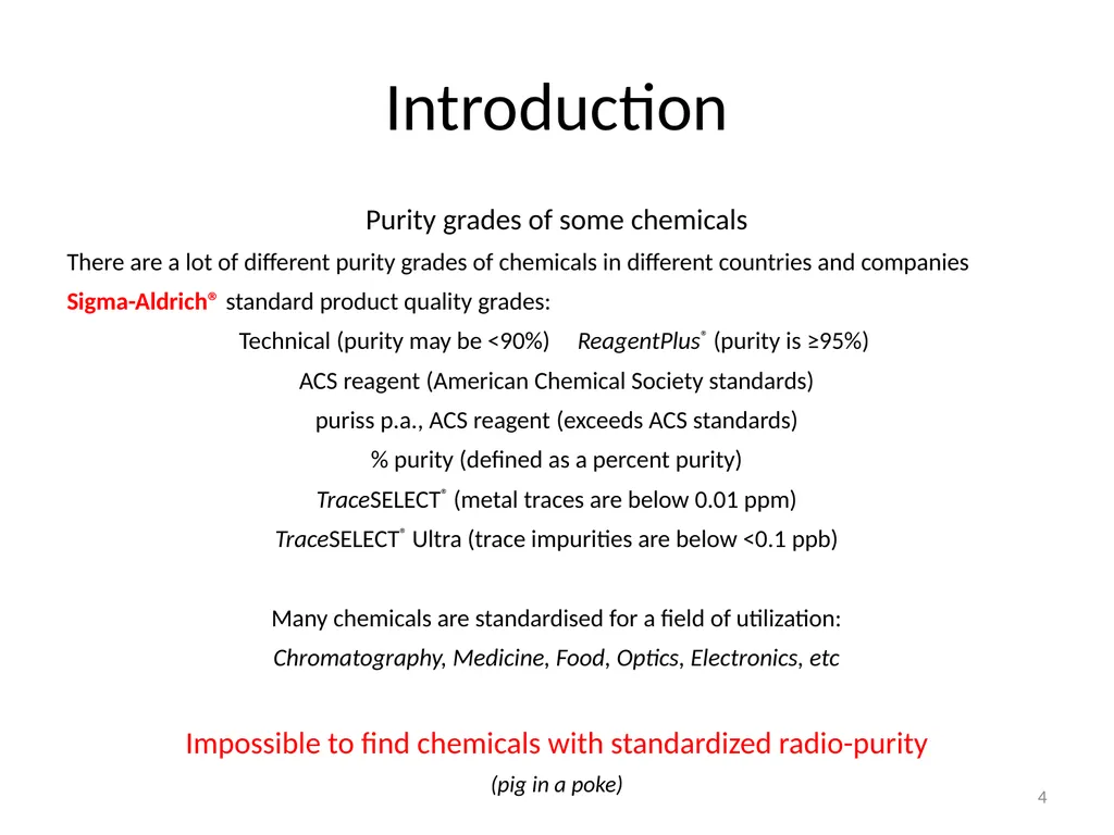 Purification of rare earth elements for - slide 4 of 34
