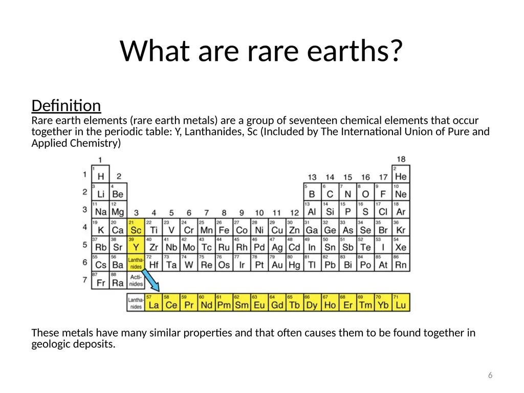 Purification of rare earth elements for - slide 6 of 34